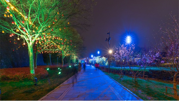公園夜景燈光亮化如何做才能吸引人？
